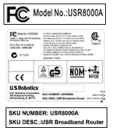 8004 Router Label