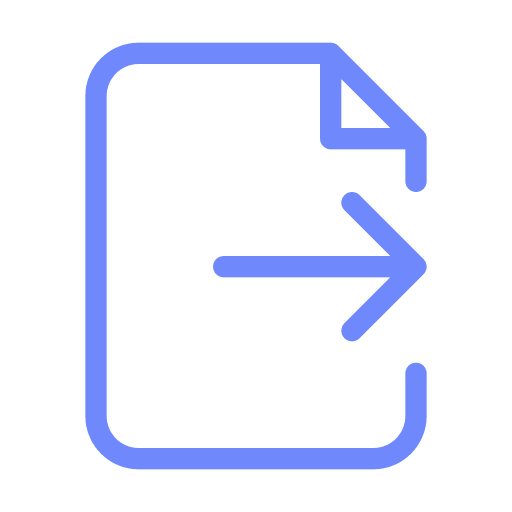 linear file export icon